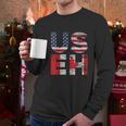 Canadian Pride American Usa Useh Us Flag Canada Men Long Sleeve Tshirt