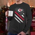 Chiefs American Flag Men Long Sleeve Tshirt