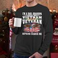 Mens Im A Dad Grandpa And Vietnam Veteran - Nothing Scares Me Men Long Sleeve Tshirt