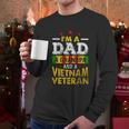 I Am A Dad And A Vietnam Veteran Enjoyable Gift 2022 Men Long Sleeve Tshirt