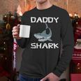 Daddy Gift Daddy Shark Men Long Sleeve Tshirt