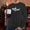 Daddy Shark Cute Art Dad Birthday Gifts Men Long Sleeve Tshirt