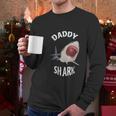 Daddy Shark In Danger Dad Birthday Gifts Men Long Sleeve Tshirt