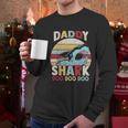 Daddy Shark Family Time Dad Birthday Gifts Men Long Sleeve Tshirt