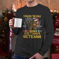 Funny Vietnam Veteran With Us Flag Gift With Combat Boots Patriotic Gift Men Long Sleeve Tshirt