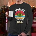 Funny Worlds Dopest Dad Funny Marijuana Retro Men Long Sleeve Tshirt