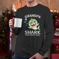 Grandpa Shark Funny Fathers Day Men Long Sleeve Tshirt