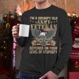 Im A Groumpy Old Army Veteran Men Long Sleeve Tshirt