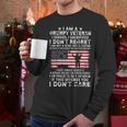 I Am A Groumpy I Served I Sacrificed I Dont Regret Veteran Men Long Sleeve Tshirt