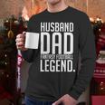 Husband Dad Fantasy Football Legend Men Long Sleeve Tshirt