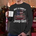 Just A Simple Jeep Girl American Flag 4Th Of JulyMen Long Sleeve Tshirt