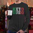 Keto Guido Italian Ketogenic Diet Italy Flag Men Long Sleeve Tshirt