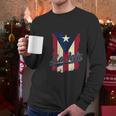 La Jefa Puerto Rico Flag Men Long Sleeve Tshirt