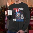 Theodore Roosevelt 4Th Of July Just Here To Bang American Flag Men Long Sleeve Tshirt