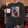 Rodeo Bull Rider Patriotic American Usa Flag For Cowboys Cute Gift Men Long Sleeve Tshirt