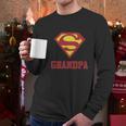 Super Grandpa Shirt Men Long Sleeve Tshirt