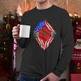 Super Moroccan Heritage Morocco Roots Usa Flag Gift Men Long Sleeve Tshirt