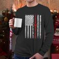 Teamster Proud American Flag Men Long Sleeve Tshirt