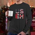 Usa Useh Us Flag Canada Men Long Sleeve Tshirt