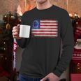 Vintage Flag American Victory 1776 Men Long Sleeve Tshirt