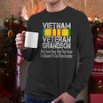 Vintage Proud Vietnam Veteran Grandson Men Long Sleeve Tshirt