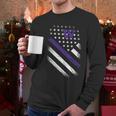 Washington Huskies American Flag Men Long Sleeve Tshirt