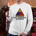 Army 1St Armored Division Full Color Veteran Men Long Sleeve Tshirt