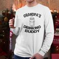 Grandpa Drinking Buddy Baby One Piece Men Long Sleeve Tshirt