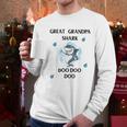 Great Grandpa Gift Shark Doo Doo Doo Men Long Sleeve Tshirt