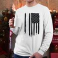 Wheel Spin Addict Canyon Truck American Flag Men Long Sleeve Tshirt