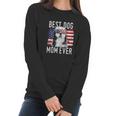 American Flag Best Dog Mom Ever Women Long Sleeve Tshirt