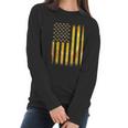 American Flag Honey Bee Honeycomb Beekeeper Beekeeping Women Long Sleeve Tshirt