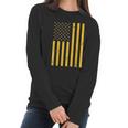 American Flag Honeycomb Honey Bee Beekeeping Beekeeper Women Long Sleeve Tshirt