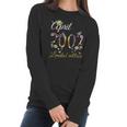 April 2002 20 Years Old Sunflower Floral 20Th Birthday Gift Women Long Sleeve Tshirt