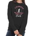 Womens I Am Biracial Funny Curls Mixed Race Girl Multiracial Ethnic V-Neck Women Long Sleeve Tshirt