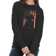 Black Labrador Gift Usa Flag Lab Owner Duck Hunter Women Long Sleeve Tshirt