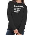 Bonham Jones Page Plant Authentic Members T-Shirt 2016 Women Long Sleeve Tshirt