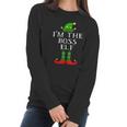 Im The Boss Elf Matching Family Christmas Women Long Sleeve Tshirt