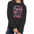 Breast Cancer Awareness Cheer For The Cure V2 Men Women T-Shirt Graphic Print Casual Unisex Tee Women Long Sleeve Tshirt