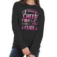 Breast Cancer Awareness Cheer For The Cure V4 Men Women T-Shirt Graphic Print Casual Unisex Tee Women Long Sleeve Tshirt