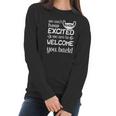 We Cant Mask How Excited We Are To Welcome You Back To School Teacher Student Face Mask Women Long Sleeve Tshirt