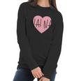 Chinese Grandma Nai Nai Grandmother Pink Heart Nai Nai Funny Gift Women Long Sleeve Tshirt