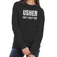 Christian Usher Church Gift Women Long Sleeve Tshirt