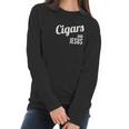 Cigars And Jesus Cool Christian Script Smoker Women Long Sleeve Tshirt