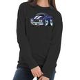 Classic Sixties Muscle Car Funny Hot Rod Cartoon Women Long Sleeve Tshirt