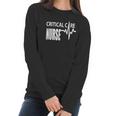 Critical Care Nurse Icu Intensive Care Nursing Women Long Sleeve Tshirt