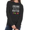 Cute Drunk Wives Matter Colorful Bottles Satire T- Shirt Women Long Sleeve Tshirt