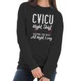 Cvicu Night Shift Nurse Keeping The Beat Women Long Sleeve Tshirt