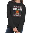 Deez Nuts Nutcracker Funny Ugly Christmas Sweater Meme Gift Women Long Sleeve Tshirt