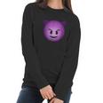 Devil Face Emoji Funny Halloween Gift For Men Women Kids Women Long Sleeve Tshirt